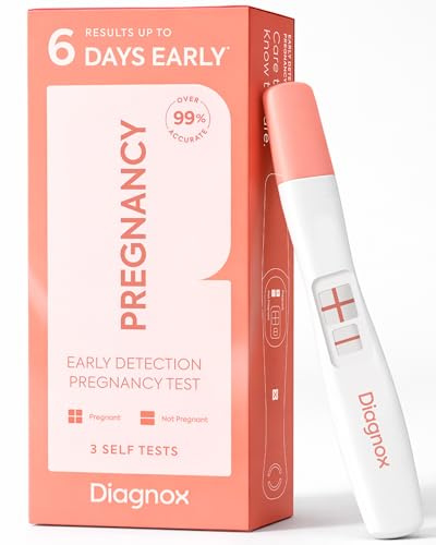Diagnox Health Early Pregnancy Test – Over 99% Accurate hCG Detection, Fast & Easy Results Up to 6 Days Before Missed Period, Quick & Simple to Use, 3 Pack
