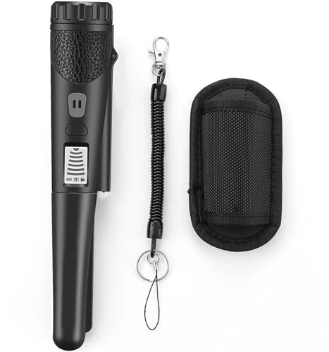 Metal detector per adulti, GP-Pointer Metal Detector Portatile Pinpointer Impermeabile Search Gold Posizionamento Professionale Cacciatore di Tesori(Noir)