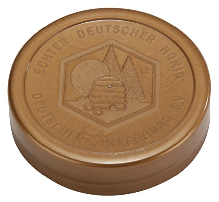 Germerott Bienentechnik 120 Stück Ersatzdeckel für Deutsche Imkerbund Glas 250g