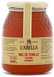 L'Abella Mel - Miel de thym - Miel naturel récolté en Espagne (1kg)