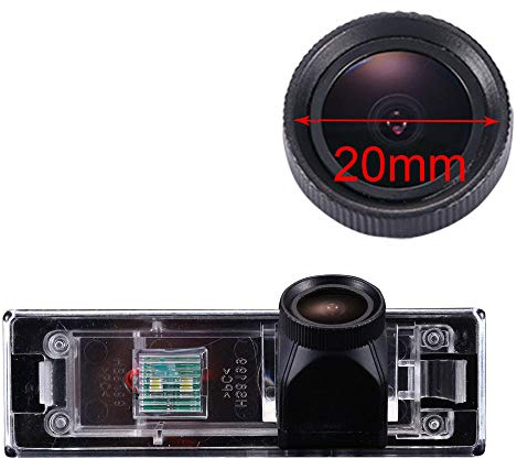 Nytt glas HD parkshjälp bil backkamera, 170° super vidvinkel vattentät nattsikt bilkamera för BMW Mini Clubman/Convertible/Countryman/Couper/1 Series E81 e87 F20 135i 640i 120i M1, No.8199 size 103*31mm
