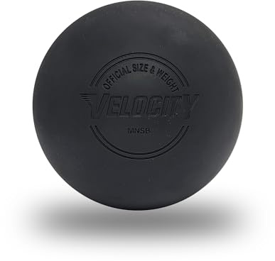 Velocity Practice Lacrosse Balls - 1, 2, 3, 6, 12, 18, 24, 36, 60 and 120 Packs - Official Size and Weight - Black