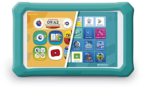 Clementoni - 16755 - Clempad Evolution - Tablet Bambini 3-12 Anni Educativo (Versione in Italiano) - 8 IPS HD Screen, Memoria 16 GB, RAM 2G, Android 11