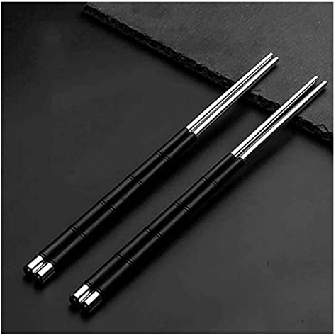 Bacchette Sushi, Bacchette Cinesi Lavabili Bacchette Riutilizzabili, Bacchette In Metallo, Bacchette In Argento Sterling 999, Set Di Bacchette In Legno Di Ebano, Riutilizzabili, Lavabili In Lavastovig