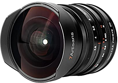 7artisans Objectif fisheye ultra grand angle F2.8 de 10 mm compatible avec appareil photo sans miroir Sony E Mount Mirrorless, mise au point manuelle de 178 ° pour