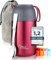 Milu® Thermobehälter für Essen 800ml, Edelstahl Warmhaltebehälter mit Löffel, Thermobecher Essen, Thermo Lunchbox für Kinder, Erwachsene, Thermobox Suppen, Babybrei, Speisebehälter Berry, 800ml