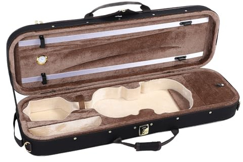 4/4 Violin Box, Oxford Cloth Hard Shell Violin Protection Storage Case with Hygrometer for Violinist