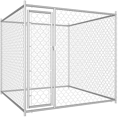 BaraSh Outdoor-Hundezwinger 193x193x185 cm Gartenzaun Zaun FüR Hunde Freigehege Kleintierzaun Outdoor Hundegitter Garten Haustier Zaun Garten