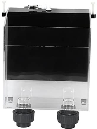 Mrisata Caja de Desbordamiento de Sifón para Peces, Caja de Desbordamiento de Arranque Automático, Sifón de Arranque Automático Acrílico de Calidad para Acuario de Peces