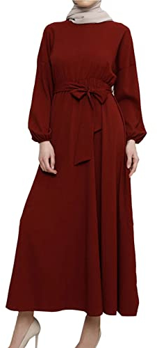 Abaya Muslim Damen，Sommerkleid Muslimische Kleid Gebetskleid Freizeitkleid Langärmligrobe Islamische Kleider Ramadan Maxikleider Hijab Kleider Jilbab Arabisch Robe Burka Gebetskleidung Für Frauen @2