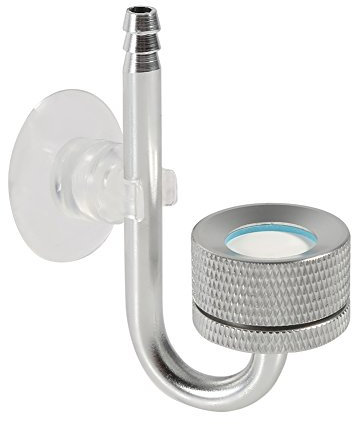 Sonew Aquarium-CO2-Diffusor, Aluminiumlegierung, Kohlendioxid-Zerstäuber, Aquarium-Zubehör, Umweltfreundliche Aquarium-Ausrüstung, Klare Kohlendioxid-Lieferung, mit Nickeloxid