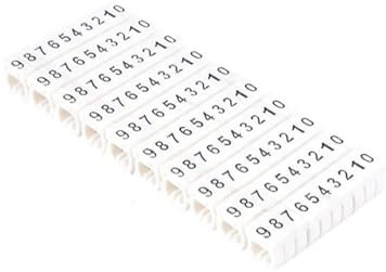 AMEEDA Repere Fil Electrique Étiquette de marqueur de Fil de câble, Type de câble réseau, numéro Multicolore, Lettre, marquage Bien rangé, Manchon de Cordon coincé 2-8mm(M-2L(5.0mm) 100pcs)