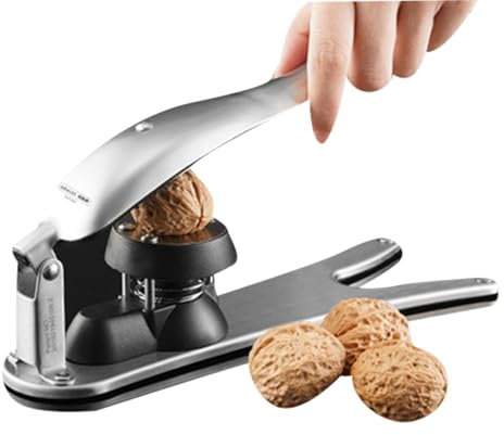 Biscotto di noci, strumento per biscotti di noci - Schiaccianoci in acciaio inossidabile per noci,Utensili da cucina ergonomici, pinze per noci, strumento per biscotti di noci con m