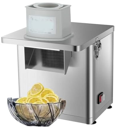 smafoseedding Cortadora De Verduras Eléctrica En Cubitos/Ralladora De Queso Eléctrica, Cortadora De Verduras, Acero Inoxidable con Red para Cortar En Cubitos Y Cuchillas para Rebanar/Triturar