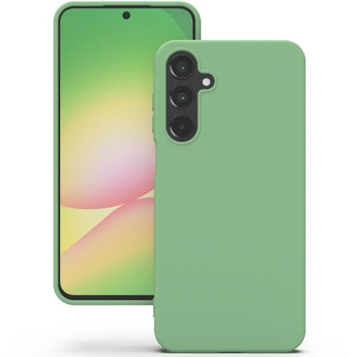 YATWIN för Samsung Galaxy A56 Skal, Premium Flytande Silikonfodral Mobilskal med Silkesmjuk Yta, Ultratunn, Stöttålig & Repighetsbeständig Skydd – Mintgrön