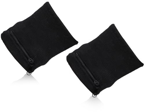 2er-Pack Handgelenktasche mit Reißverschluss, tragbare Laufarmbandtasche, Schweißbänder für Männer und Frauen, Wandern, Laufen, Basketball, Tennis, Reisen und Workouts