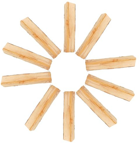 BESTOYARD 10piezas Unidades De Leños Decorativos para Chimenea De Interior con Textura De Madera Auténtica Mejora La Decoración del Hogar y CREA Un Ambiente Cálido y Acogedor