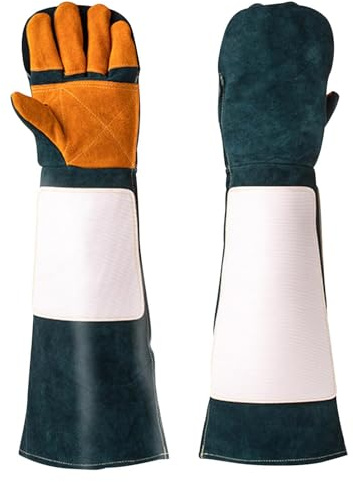 Jubilofex Gants de manipulation d'animaux – Gants de toilettage pour animaux de compagnie, protection contre les morsures de chat | Gants anti-crevaison pour dressage de chien, protection contre les