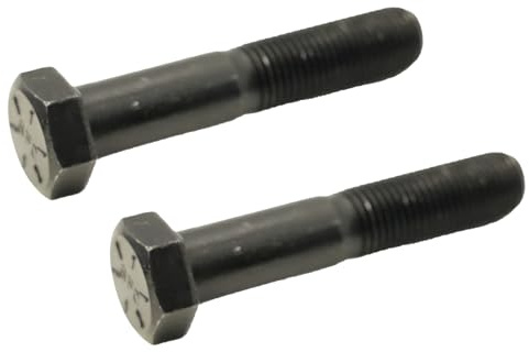 Flewdart 2pcs vite bullone lama rasaerba Ø9.5mm (3/8 24 UNF) lunghezza 51mm (2) Grado 8 SAE​​, bullone lama tagliaerba pour honda GCV160 Castelgarden 12735698/0 Snapper 9-0167 Stiga 9987-5251-12 Bes