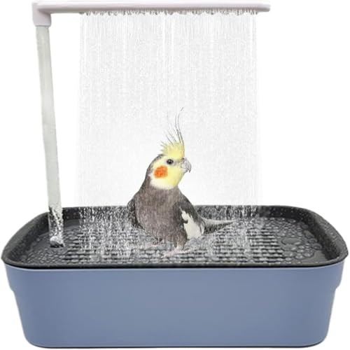 AOBUJDUB Baignoire pour Oiseaux, avec Circulation Automatique de l'eau, Baignoire avec Circulation électrique pour Perroquet