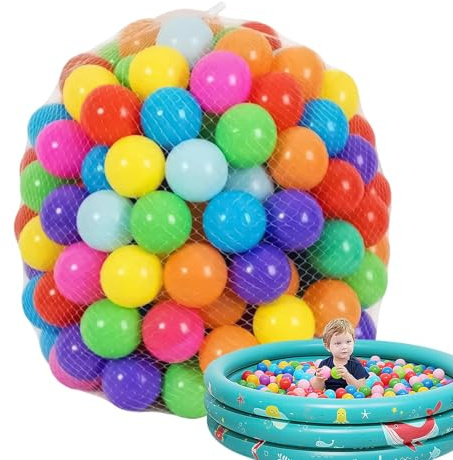 Generisch Bälle Für Kinderballgruben - Bunte Spielbälle für das Bällebad - far sensorisches Spielen & Motoriktraining | 50 Stück, 7?cm, robust, bunt, ideal fr Zuhause, Kindergarten, Garten &