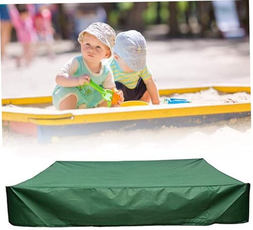 Couvercle de bac à Sable, 47x47 Oxford Tissu à l'épreuve de poussière et la Couverture bac Sable étanche étanche avec Un Cordon pour Protection extérieure, Tables en Eau
