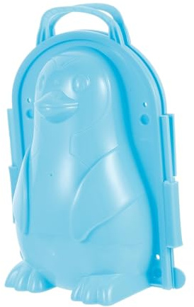 Kisangel Outdoor Schneeballmacher Clip Cartoon Pinguin aus Robustem Kunststoff Kindersicherer Schneekugelformer für Winterspiele und Schneeballschlachten Outdoor Winterspielzeug