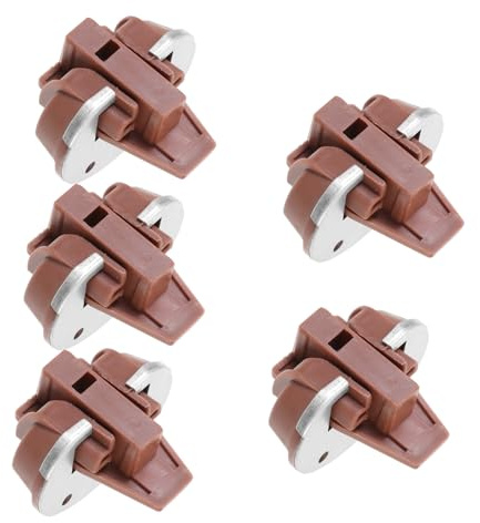 Gadpiparty 5 Sätze Schubladenführungen Stopper Unterbau Schubladenschienen Ersatzteile mit Kunststoff und Metallhülsen Schrauben für Kommode Reparatur und Wartung