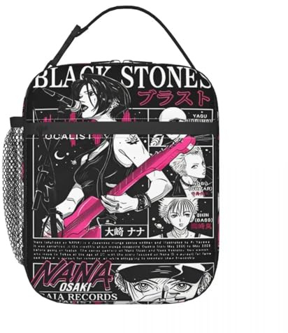 TFDGDGH Nana Manga Merch Insulated Lunch Tote Bag for School Office Food Box Portable Thermal Cooler Bento Box