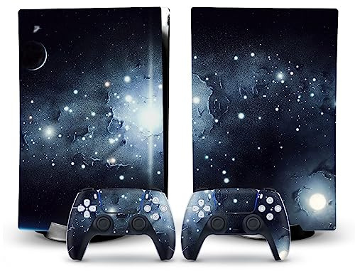 Senza Bolle, Senza Schiuma Decal Skin Per PS 5 Disk Edition Console 2 Controller Vinile Cover Wraps Per PS5 Disc Version 01421