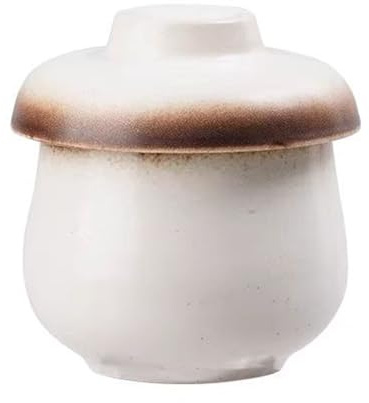 lopituwe Cuiseur à œufs cocotte vintage en céramique de 250 ml avec couvercle pour conserver la chaleur et garantir une cuisson uniforme pour divers plats délicieux, tapez+2