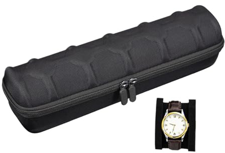 Estuche de viaje para reloj, organizador portátil de 5 compartimentos, estuche de almacenamiento para el hogar, colección de protección diaria, organización de negocios, moda