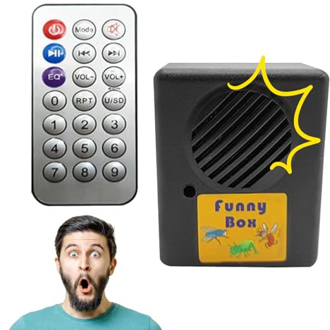 Generatore Di Rumori Scherzo – Dispositivo Elettronico Fastidioso | Apparecchio Per Scherzi Con Telecomando | Giocattolo Portatile Con Vari Suoni Animali | Per Barzellette, Feste, Lavoro & Riunioni Fa