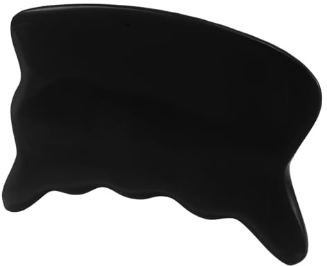 Yardenfun Oxhorn Gua Sha Kroppsverktyg för Ansikte och Traditionell Massagebräda för Muskelavslappning Cirkulationsfrämjande och Lugnande Hudvård Skrapa för Helkroppsbehandling