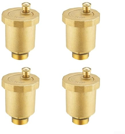 Trayneel Automatisches Schwimmerventil, Messing, Luftablassventil, 232 PSI Hochdruck, bewertet 1, 2 oder 3, 4 Zoll Außengewinde für HVAC-Kessel und Warmwasser-Kühlersysteme mit Wasserabscheidung Mech
