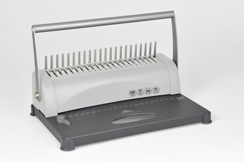 monolith 70812MB120 - Rilegatrice OB 12, rilegatrice in plastica con 21 anelli, 450 fogli, per formati fino a DIN A4