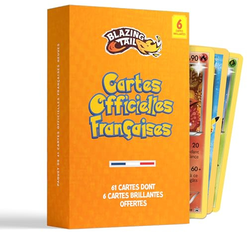 Blazing Tail - 61 Cartes Officielles Dont 1 Ultra Rare et 6 Brillantes | Cartes Pokemon Neuves et Officielles Sans Double sans Carte Énergie - idéal Cadeau Enfant et Nouveau collectionneur