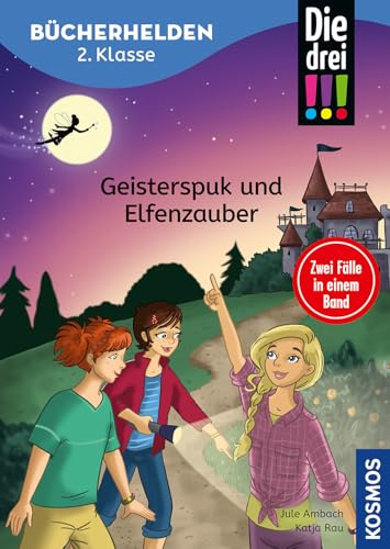 Die drei !!!, Bücherhelden 2. Klasse, Doppelband, Geisterspuk und Elfenzauber: Gut lesen können - spannende Detektivgeschichten im Doppelpack mit Kim, ... Marie - Kinderbuch für Erstleser ab 7 Jahren