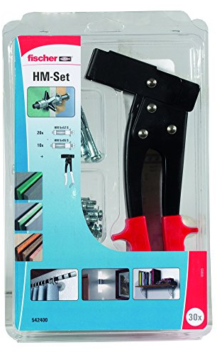 Fischer 542400 Montage Set für Hohlraumbefestigung, HM-Dübel und HM-Zange, 31 Teile