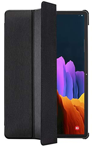Hama Hülle für Samsung Galaxy Tab S7+ 12.4 Zoll und S-Pen (aufklappbares Tablet-Case, Schutzhülle mit Standfunktion, magnetisches Cover mit Auto Wake/Sleep, Robustes Material) schwarz