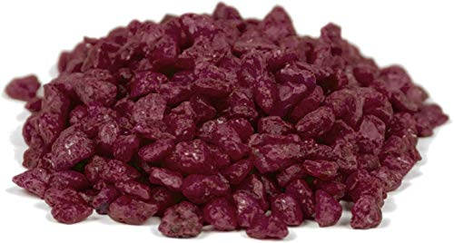 HEKU grobkörniges Deko-Granulat in bordeaux, ca. 750g I Vielseitig Einsetzbar I Ideal für Hochzeiten und Bastelprojekte I Wiederverschließbare Dose