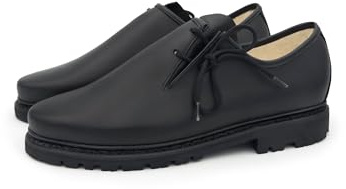 Meindl Haferlschuh Chiemgau, Elegant Men's Traditional Shoes with Lacing, Black, black, 9.5 Men
