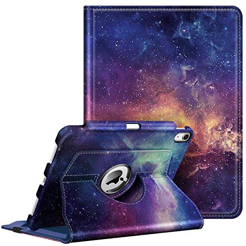 FINTIE Coque Rotative pour iPad Air 11 Pouces M4 M3 M2&iPad Air 5/4 10.9 | Étui Rotatif à 360°, Housse Pivotante Robuste avec Porte-Stylet, Galaxies
