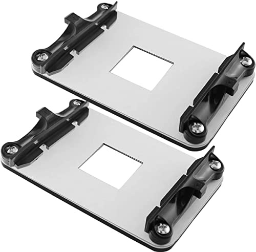 Xiatiaosann für AM4 Backplate CPU Kühlkörper Halterung Back Lüfter Wasserkühlung Montageplatte für AM4 (A320/B350/X370/B450/X470/A520/B550/X570), 2 Stück, CPU-Backplane und Lüfterhalterung