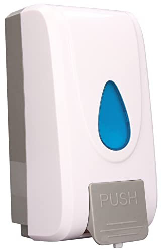 Dispenser Sapone Manuale 1000ml, Distributore Liquido per Mani con Pompa a Pressione, Compatibile con Detersivo e Disinfettante, Ideale per Bagno e Cucina – Senza Marchi Registrati