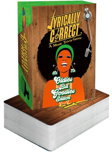 Lyrically Correct '60s & '70s Music Trivia Card Game - Oldies but Goodies Edition - Finish The Lyrics Challenge, Fun for Adults, Party or Family Night