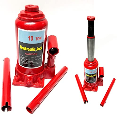 Cric Crick Idraulico Per Auto A Bottiglia Sollevatore Martinetto 10 Tonnellate