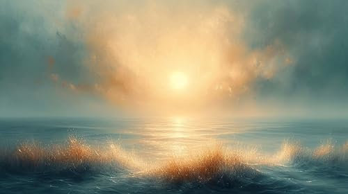 Zgcoyeo Wolke Diamond Painting, 5D DIY Diamond Painting set Sonne Diamond Painting Kinder, Daiments Painting Erwachsene Stickerei Kreuzstich, Aesthetic Room Deko Schlafzimmer Geschenk 180x100cm 7-0