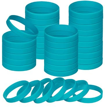 NAHRMY Pulseras Elásticas de Silicona, Pulseras de Goma, Brazalete Elastica para Hombres Mujeres Estudiante Accesorios de Cumpleaños Fiestas Deportivas Escolares