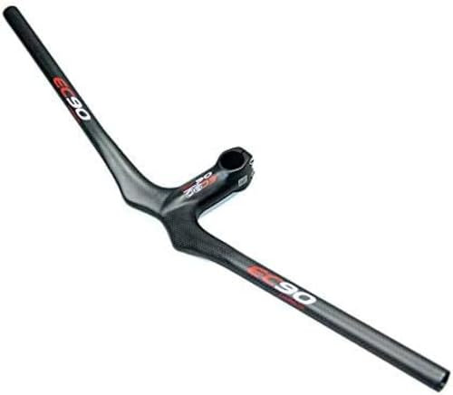 Carbon-MTB-Lenker, 3K-Vollcarbon-integrierter Mountainbike-Riser mit geradem Griff für Mountainbike – 28,6 mm Durchmesser, 90 x 700, 110 x 680